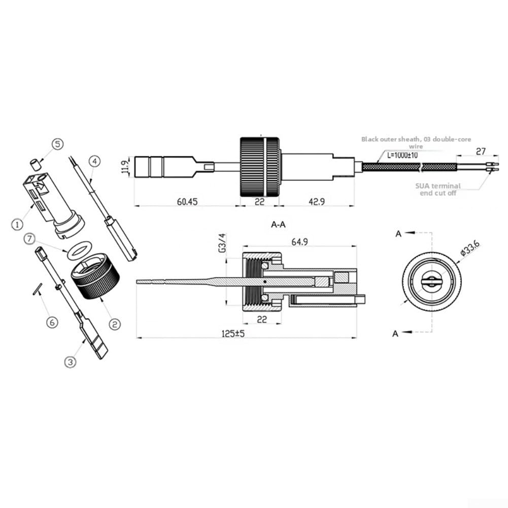 Interrupteur de débit d'eau ZJ-B668, type à palette pour pompe à chaleur à air de piscine, capteur de débit pour système de chauffe-eau (B)