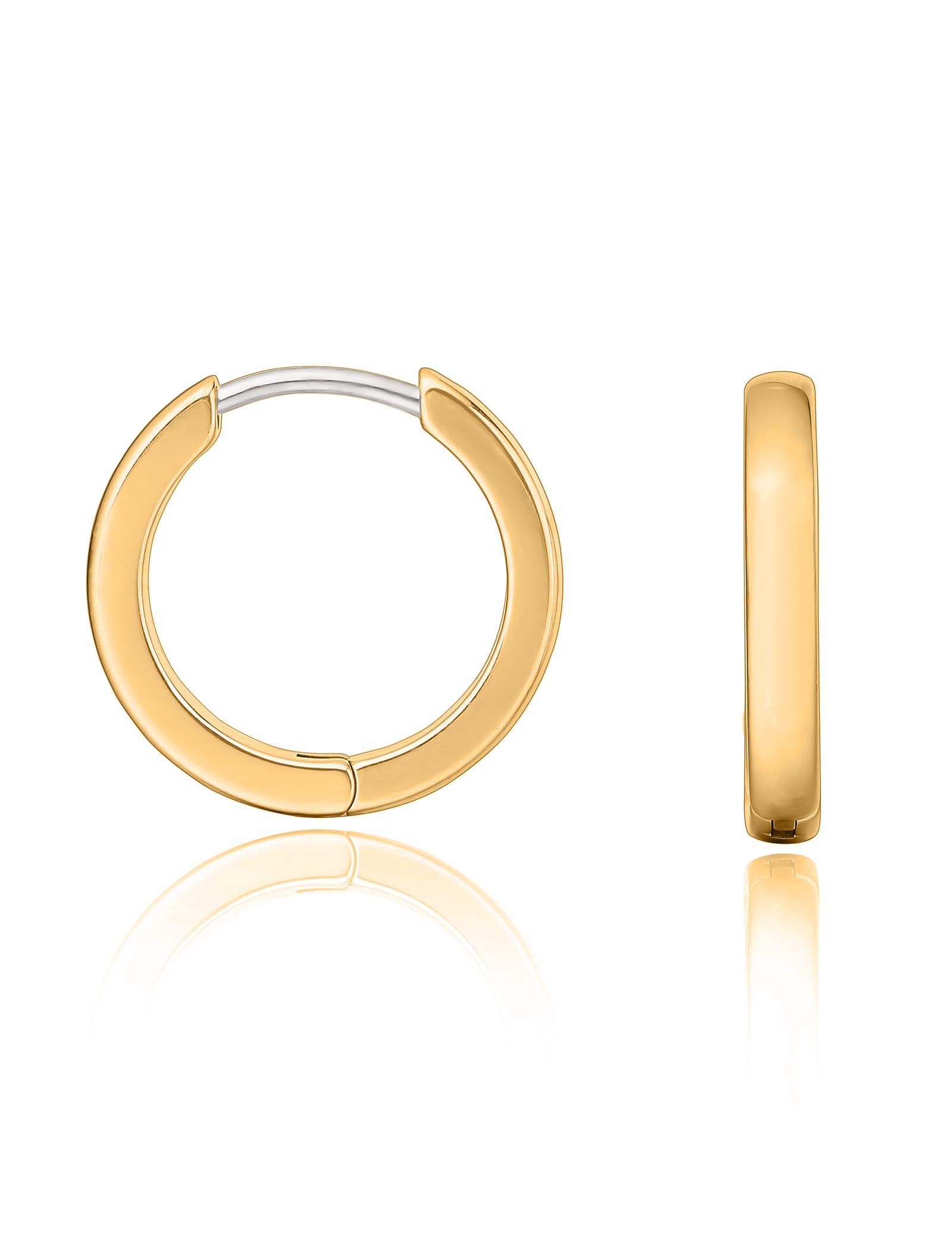 Limerencia Pendientes de aro hipoalergénicos de titanio puro G23 para mujeres y niñas con orejas sensibles.
