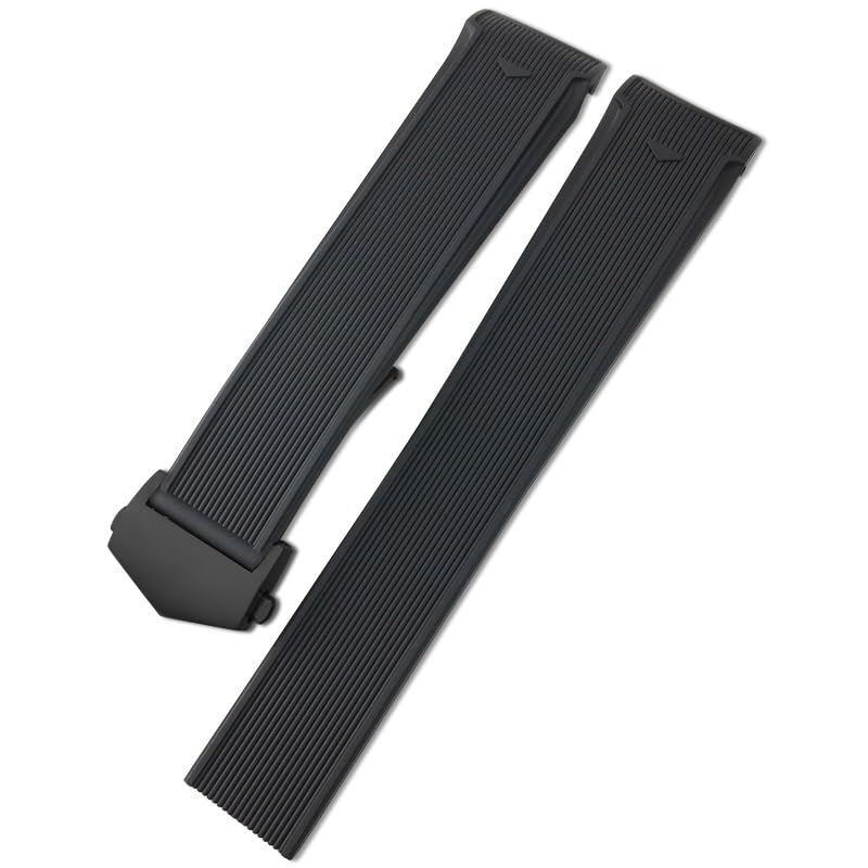 Bande de montre en caoutchouc naturel 20mm pour plongée et sport