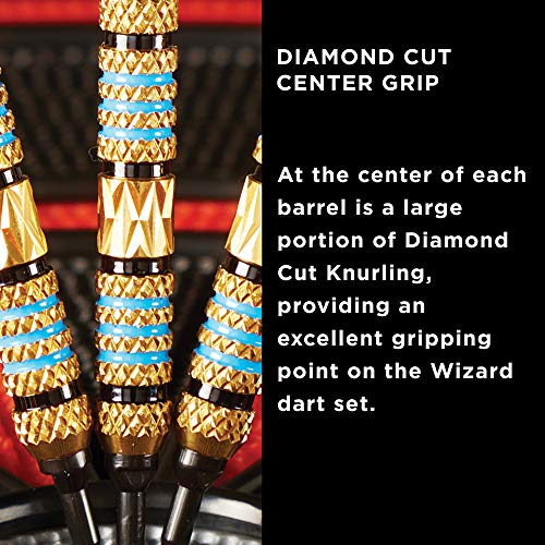 Viper Wizard Soft Tip Darts With Storage/Travel Case, Blue Rings, 18 Grams #TOP6