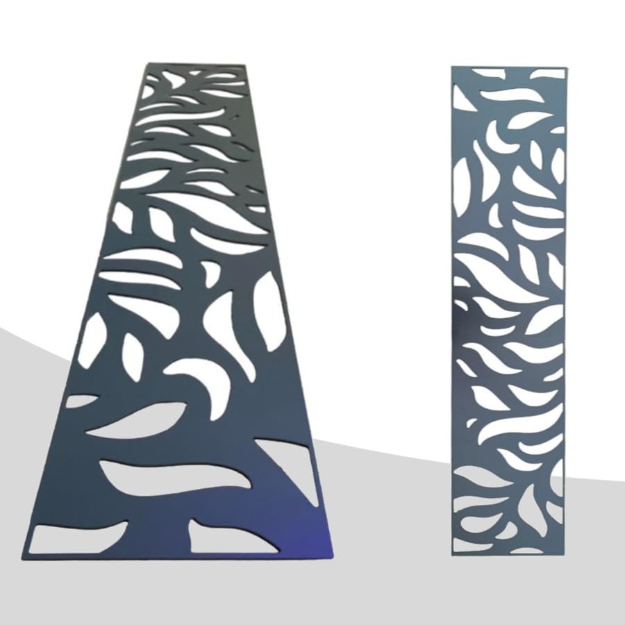 Screen pannello decorativo Alluminio 30x180cm spessore 5mm per recinzioni frangivento staccionate (Screen B)