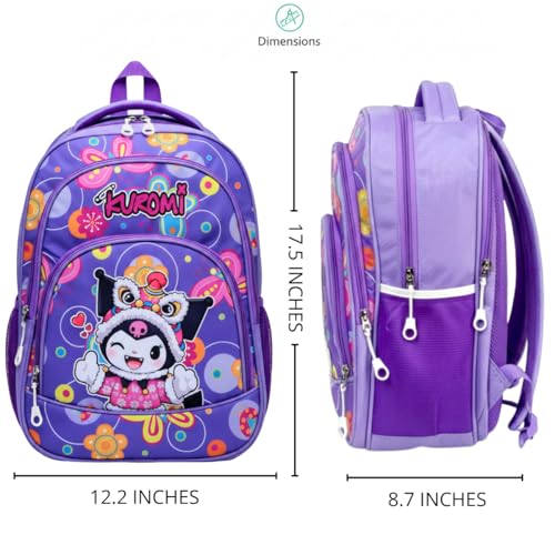 Image of Stylbase Kid School Backpack Bag for Girls and Boys | Ideal School Picnic Travel & Travelling Bag |17 Inches 4 Compartments, Water-Resistant Multipurpose for Kids