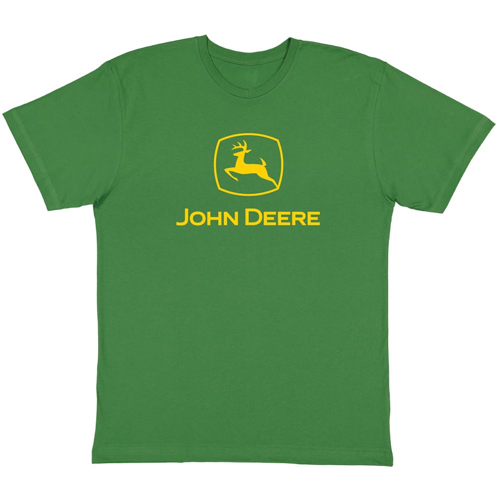 John Deere Men's XL Green with Classic Yellow Logo T-Shirt - LP86292