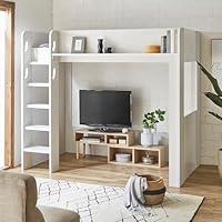 ロフトベッド シングル ベッド ロフトベッド シングル おしゃれ デスク付き DSLB-2318