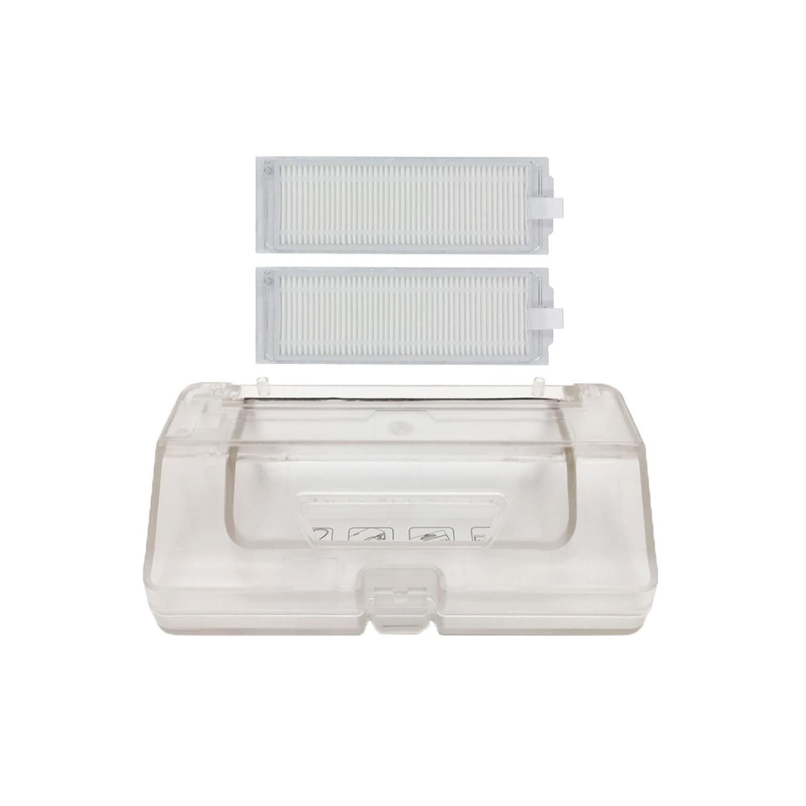Shiketong Water Tank Bin Box,Compatible For XiaoMi,Robot STYTJ02YM MVVC01-JG,Compatible For VIOMI,V2 V2 Pro V3 V-RVCLM21B(Dust box filter)
