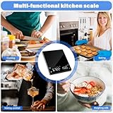 Drcowu Rechargeable Coffee Scales with Timer, 2kg Capacity, 0.1g Precision, Mini Espresso & Pour-Over Scale, Pocket-Size Digital Kitchen Scales with Tare & Gravity Sensing, Black - Image 6