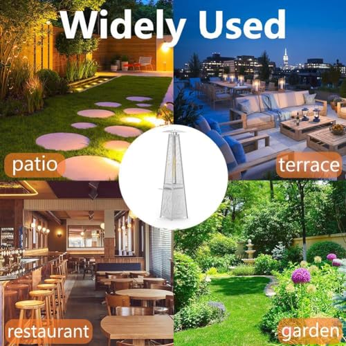 Aprafie Freistehender Propan für den Außenbereich, Pyramidenform, 48.000 BTU, abnehmbarer Tisch, Sicherheitsdeckel, Räder, Terrassenabdeckung für Partys, Hinterhöfe, Gärten – Bild 6