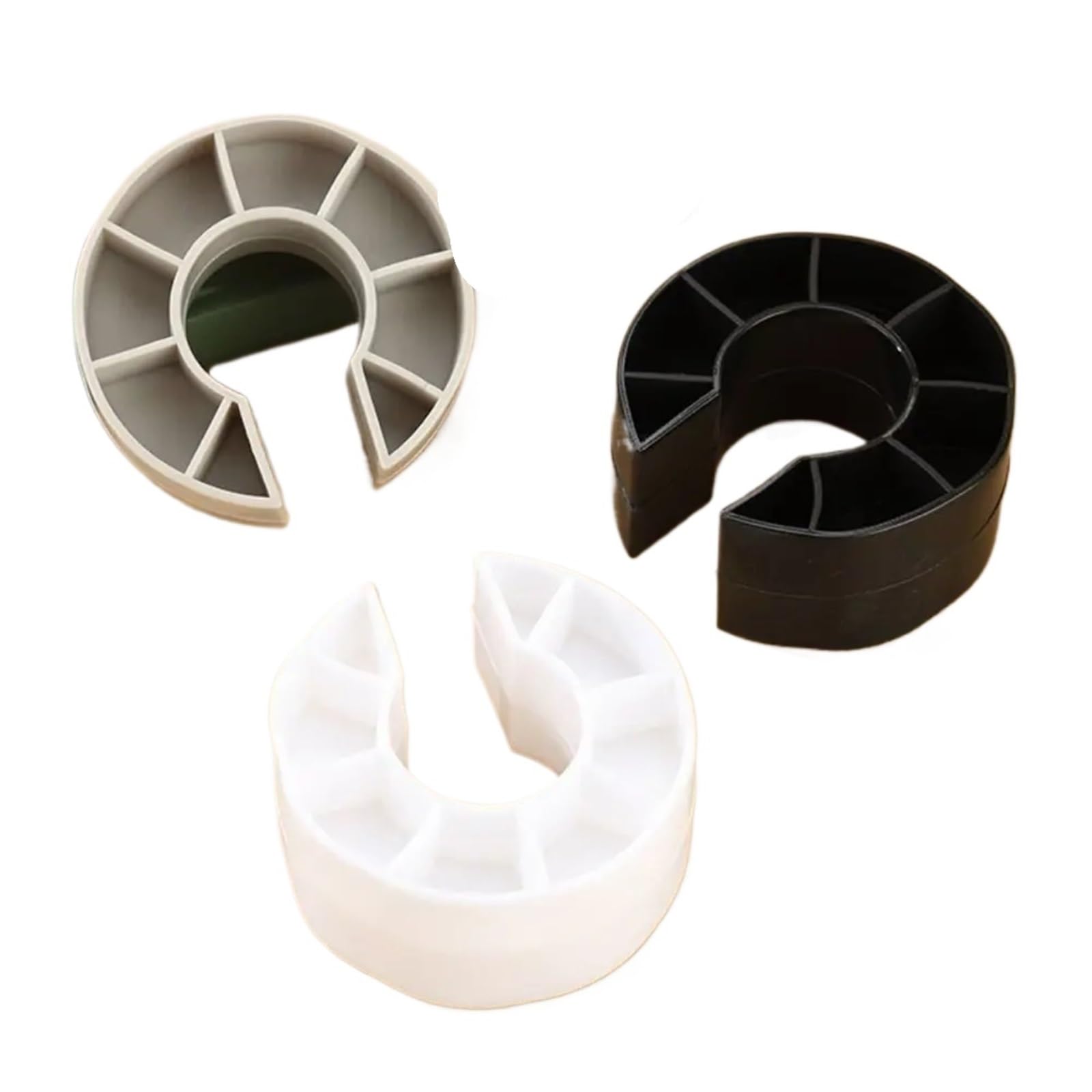12pcs Soft PVC Door Stopper Noise Reduction Universal Fit Anti Slam Guard Pinch Silent Design Wall Protector Home Use(White)