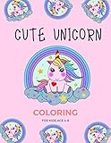 Cute Unicorn Coloring for kids age 4-8: Fantastic Unicorn coloring books for kids ages 4-8 years | Improve creative idea and Relaxing (Book3)