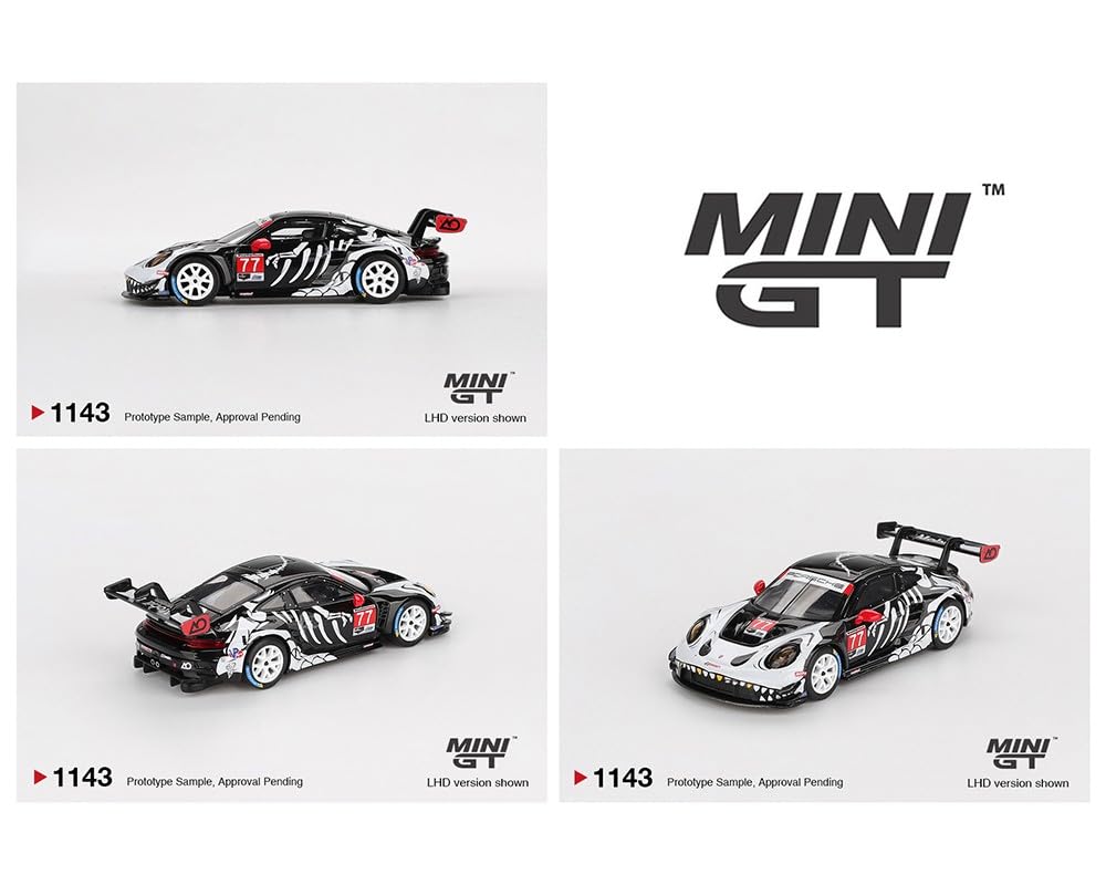 Amazon.com: MINI GT 1:64 Porsche 911 GT3 R #77 AO Racing 2025 IMSA