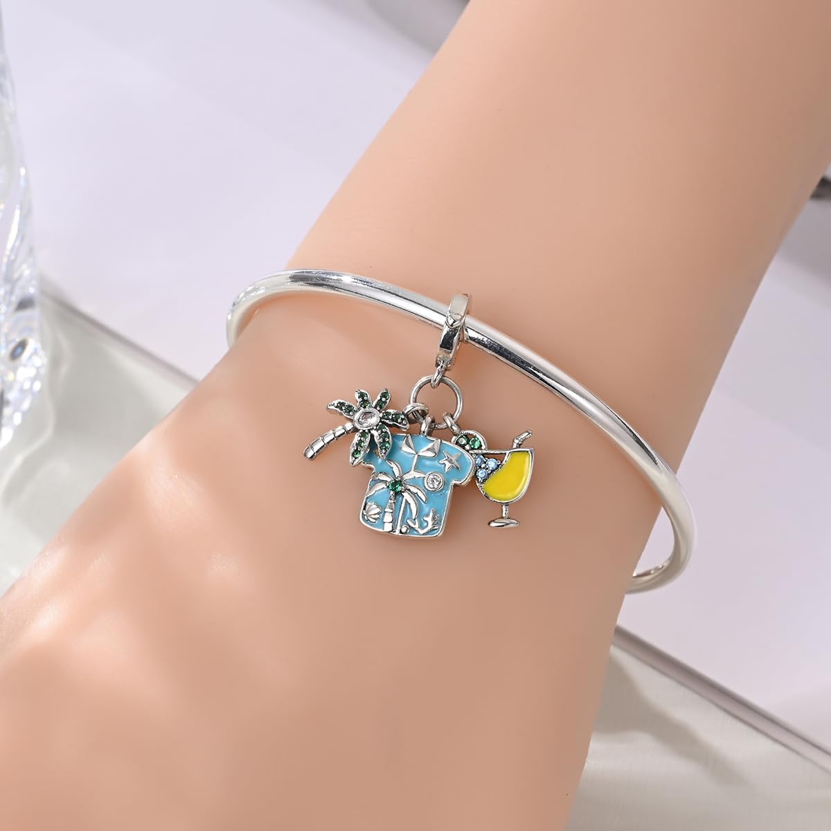 LNQOBU 925 Sterling Silver Dangle Pendant Bead Charms for Bracelets,Compatible with Pandora Charms Bracelets and Necklaces - Image 5