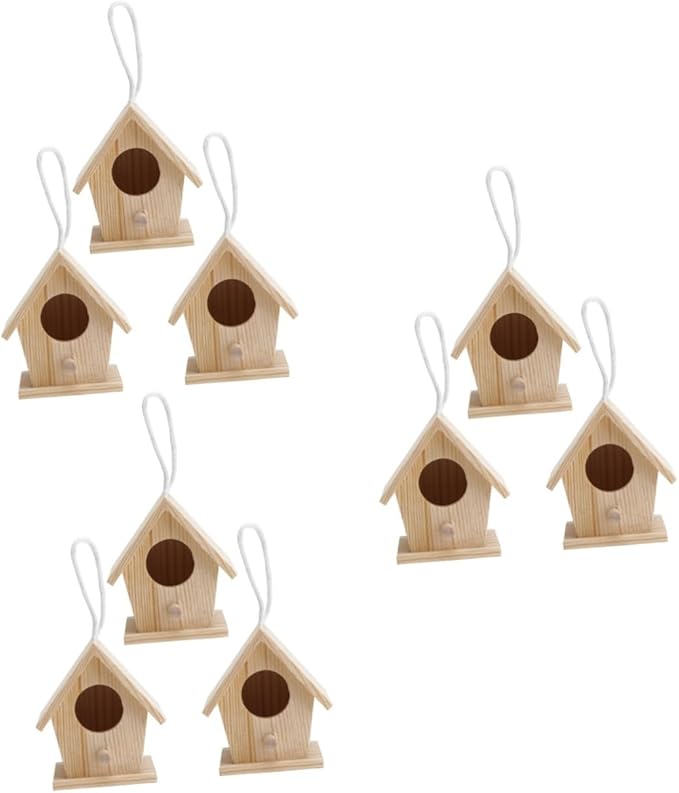 Kisangel 3sets Bird Nest Decoration Miniature House Bird