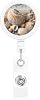 Badge Reels Retractable Seashells by The Seashore Badge Holder Heavy Duty Batch Holder Name ID Badge Clips for Office Worker Doctor Nurse ID Badge Reel with Belt Clip Keychain