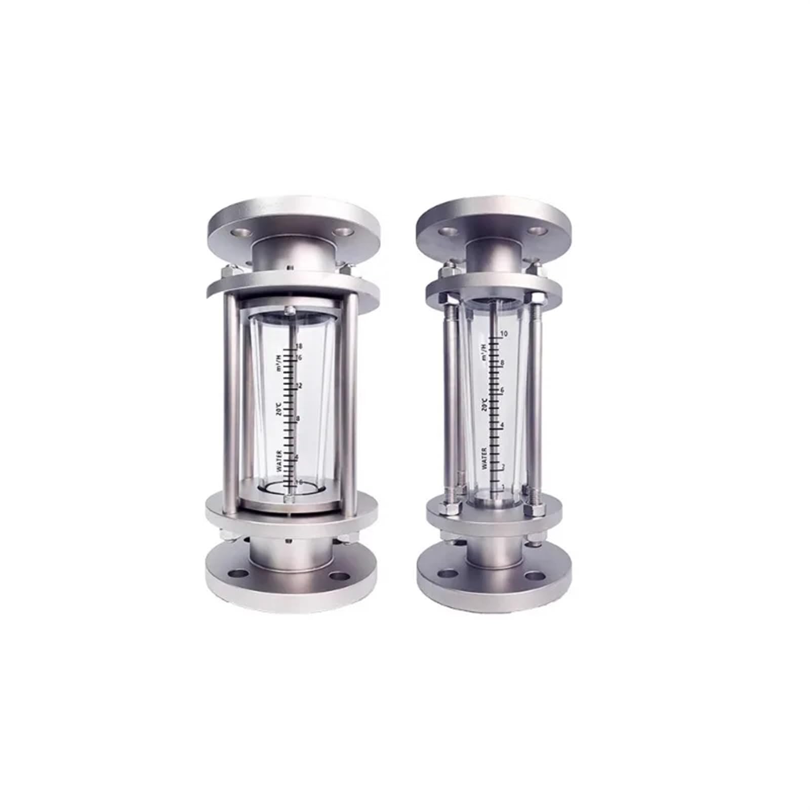 1 unidad de caudalímetro de rotor de vidrio serie FL100 de acero inoxidable anticorrosión varilla de amarre ácido y álcali aire y agua 1 unidad(FL100-65 A)