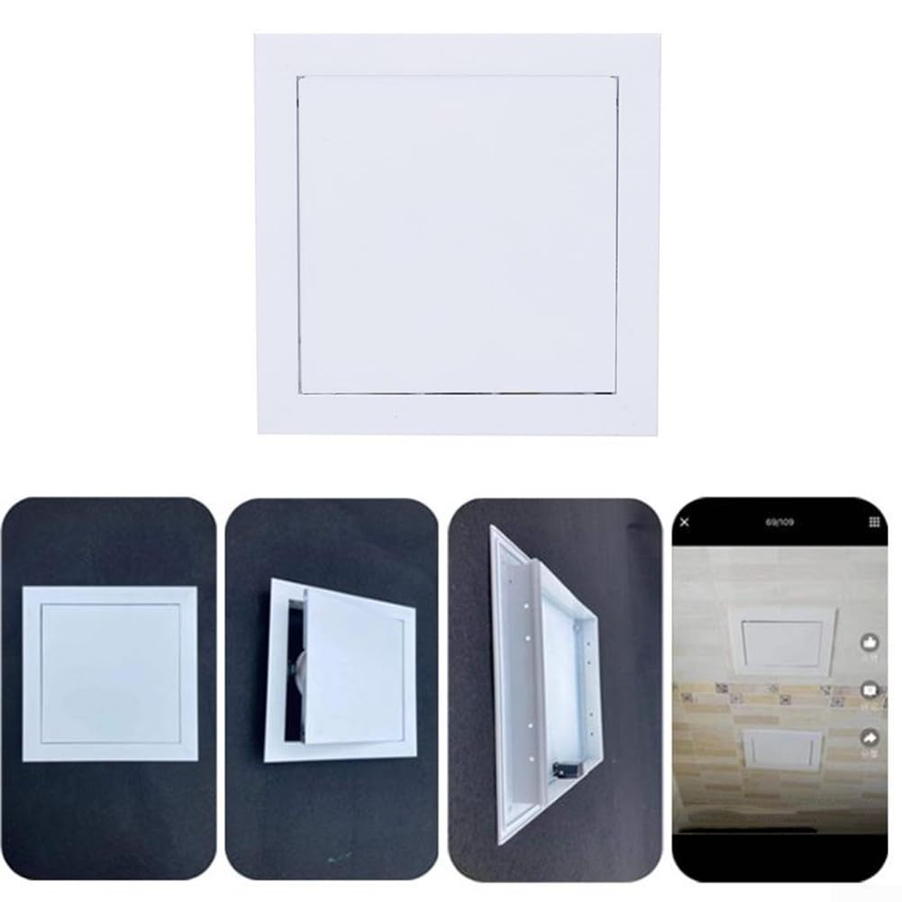 Sportello di ispezione rinforzato in lega di alluminio di facile accesso per applicazioni a soffitto e parete (200 x 200 mm)