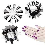 French Nail Cutter, 3Pcs Nail Art Manicure Edge Trimmer, Easy French Smile Line Cutter Nail Art...