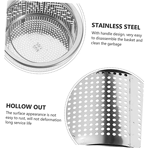 Coladores para lavabo de cocina 8 piezas acero inoxidable miniatura 3