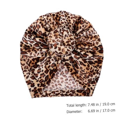 3Pcs Cotton Leopard Turban Caps for Soft Hospital Hat Lightweight Warm Ear Hats for Boy Girl Fashionable Accessories2