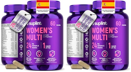 Multivitamines et Minéraux Femme Complexe A-Z avec Vitamine B6 Énergie et Immunité