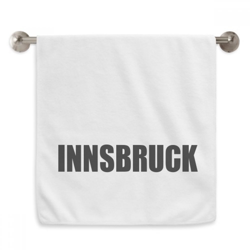 Serviette Innsbruck Autriche en coton blanc pour le visage de 33x74 cm