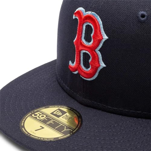 New Era Boston Red Socks Gorra 59Fifty Ajustada Azul 7 5/8 miniatura 5