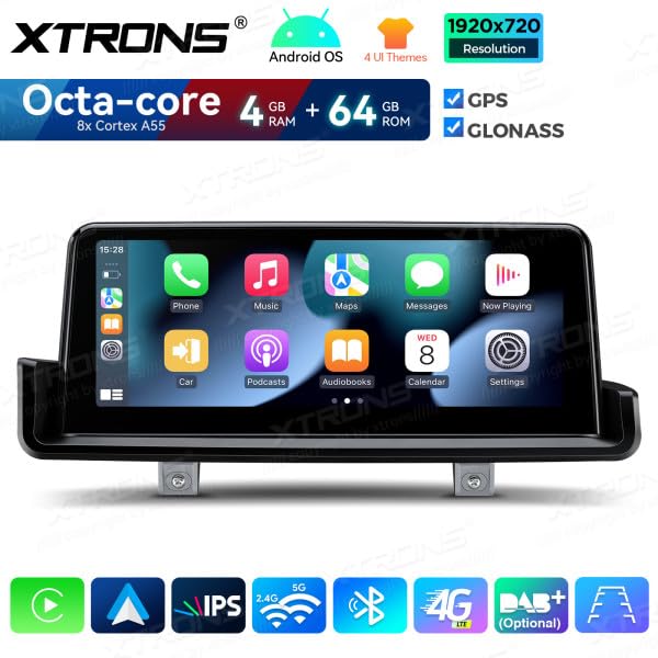 XTRONS QDB1090UNL AUTORADIO GPS do BMW E90 E91 E92 E93 Android 14 WIFI 4G Carplay 10,25"