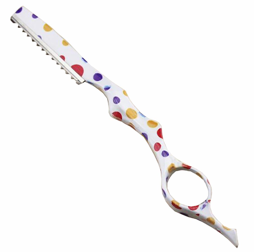 Cexin B Professional Paint Stainless Steel Feather Cut Hairdressing Thinning Razor (B)
