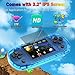 Handheld Game Console for Kids Preloaded 100 Retro Video Games, Portable Gaming System Rechargeable Battery 3.2