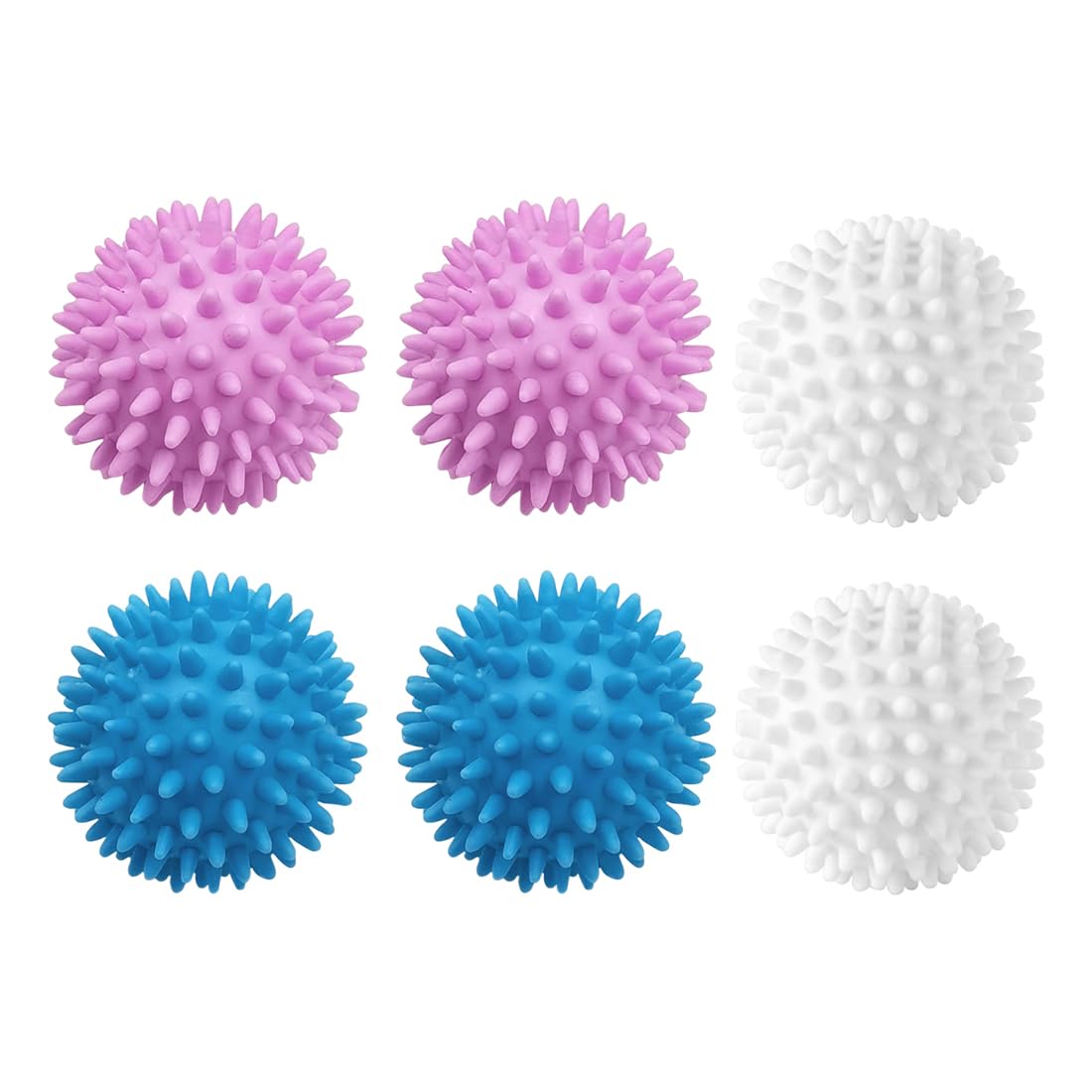 Bolas Para Lavadora, 6 piezas, Pelota Bola de Lavado para Lavadoras, Bolas Secadora de Ropa, Bola de Lavado Reutilizable, Dryer Balls, Reduce La Ropa Arrugas y Ahorra Tiempo De Secado Ropa