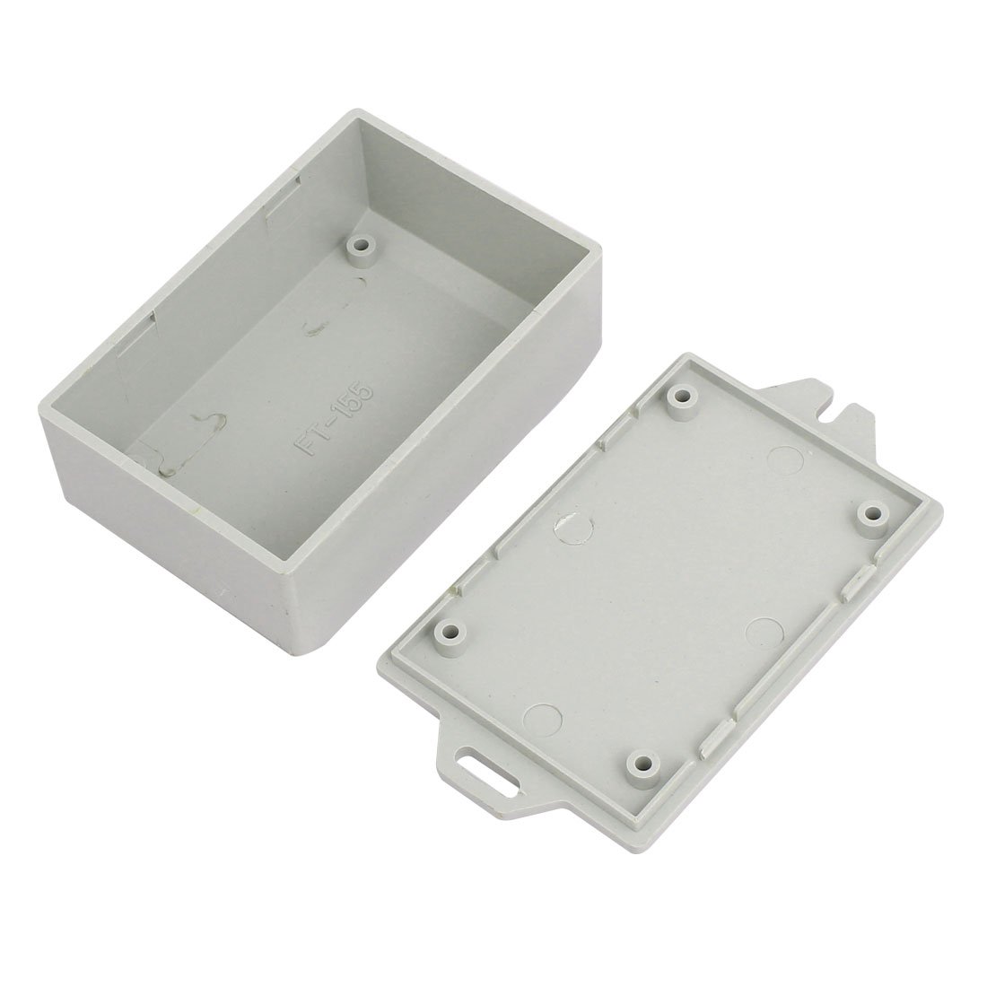 Aexit 79mmx53mmx30mm ABS Package Tool Storage and Management Plastic Rectangular Debris IP65 DIY Junction Box Gray 2pcs Model:99as541qo299