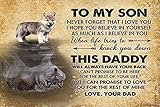 Photo Gallery wolf to son never forget that i love you, cartello in alluminio divertente in metallo, poster artistico, regalo per casa, bar, decorazione da parete, accessori per porta della stanza, 20,3 x 30,5 cm Photo Gallery wolf to son never forget that i love you, cartello in alluminio divertente in metallo, poster artistico, regalo per casa, bar, decorazione da parete, accessori per porta della stanza, 20,3 x 30,5 cm