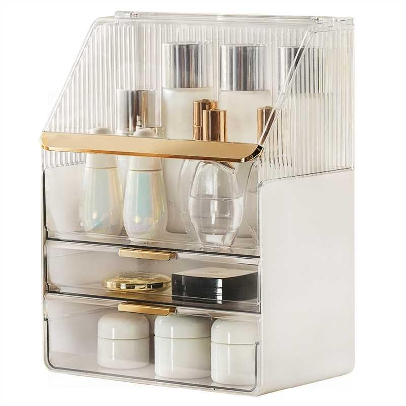 Omeily Large Makeup Organizer Countertop Vanity Organizer Case Skin Care Cosmetic Storage...