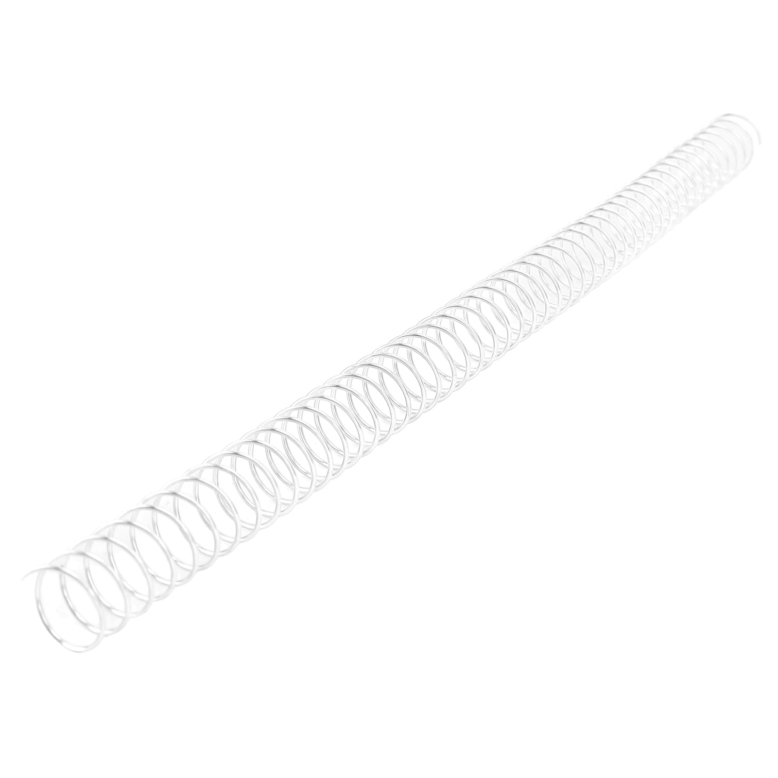 100 Bobine di Rilegatura a Spirale in Plastica 14,3 Mm 48 Denti Rapporto 4:1 Capacità di 115 Fogli con Rotazione di 360 Gradi per Carta in Formato A4 Letter (Argento)