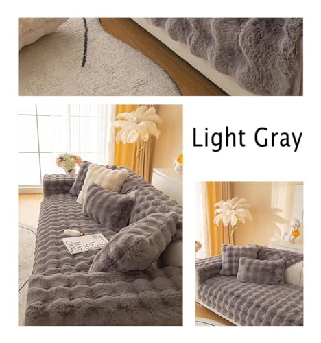 Housses de coussin de canapé en fourrure moelleuse haut de gamme