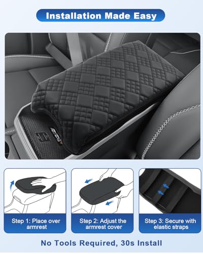Image of CDEFG for 2025 2026 GMC Terrain Accessories Center Console Cover Armrest Cover, for 2025 2026 GMC Terrain (Elevation, AT4, Denali) Middle Console Pad Arm Rest Protector