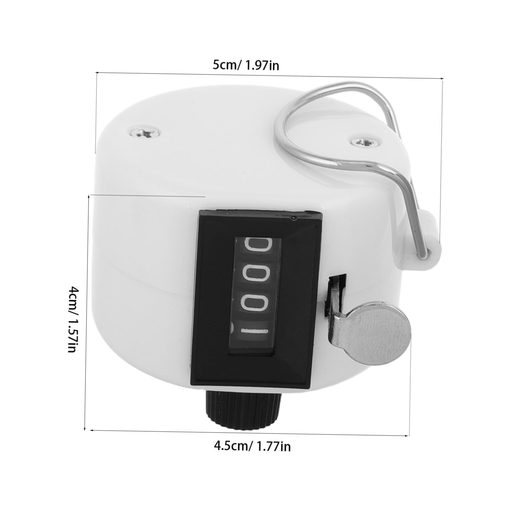 ibasenice Compact Manual Counter Clicker Digital Display Versatile for Sports Inventory Education Portable Design