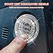PACLVIO Bling Car Engine Start Button Cover, Sparkling Rhinestone Push Start Button Decorative Cover, Anti-Scratch Key Ignition & Knob Bling Ring, Universal Car Interior Accessories for Women (White)