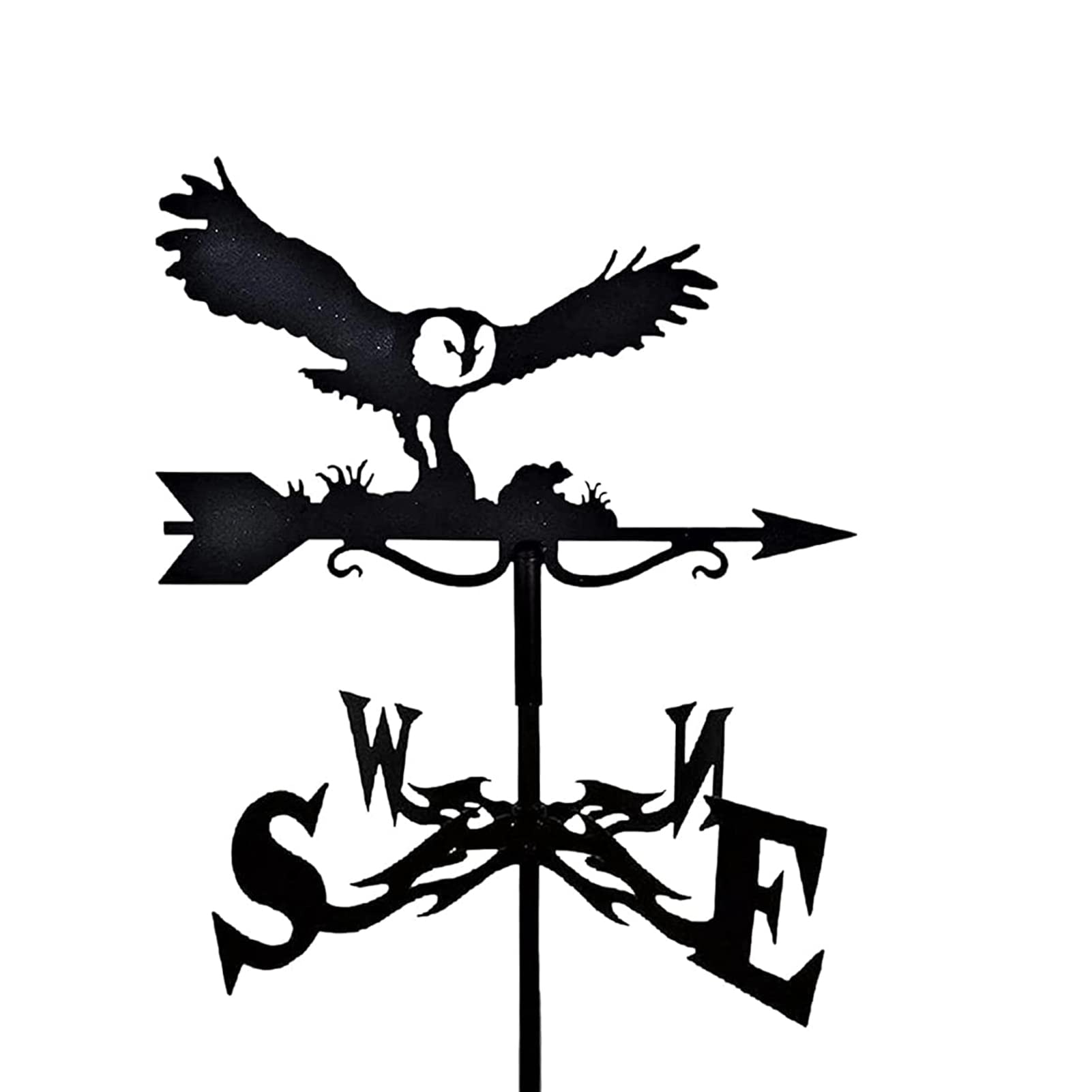 TAXXII Animal Metal Weathervane Vintage Black Wind Vane For Yard cattle for Garden Farm Decor Farmhouse Decorative Direction Indicators