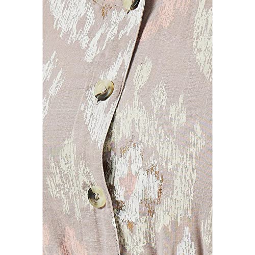 Image of Haute Curry by Shoppers Stop V Neck Cotton Slub Regular Womens Dress