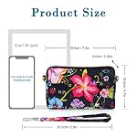 conisy Damen Clutch Geldbörse mit Ethno Blumen Muster,Lang Groß Kapizität Wasserdicht Beutel mit Reißverschluss – Bild 4