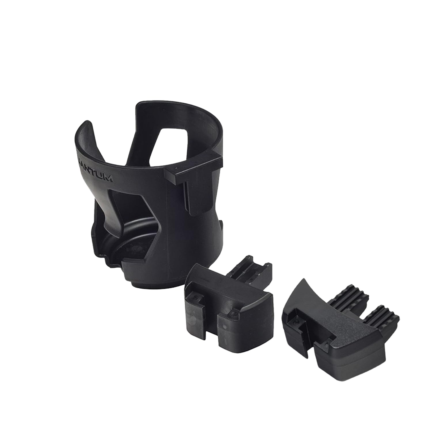 AlveyTech Cup Holder for Quantum Power Chairs with Tru-Balance 3 Seating & Version 3 Flip-Back Armrests - Replacement Power Chair Drink Holders, Cupholder with 2-Prong for T-Slot Channel (ACC125003)