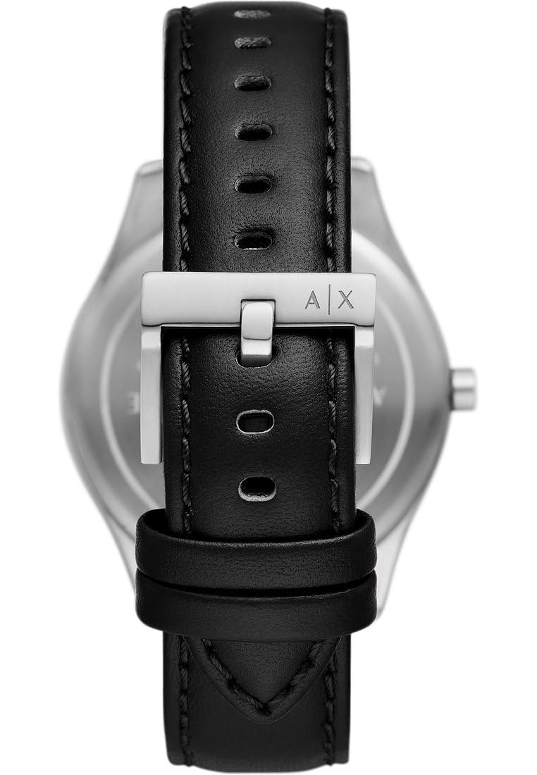 Armani Exchange Orologio da uomo, Movimento multifunzionale al quarzo e cassa da 42 mm con cinturino in pelle