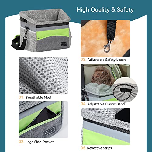 Petsfit Korb für Hunde,Fahrradkörbe für Hunde Transporttasche für Katzen, Transportrucksack, Tragetasche, Schultergurt, faltbar, für Katzen, Welpen, kleine, Kaninchen