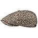 Produktbild Stetson Hatteras Herringbone Cap Herren- Flatcap aus Schurwolle - Schirmmütze (Schirmlänge ca. 5,5 cm) - Wintercap mit Baumwollinnenfutter -Ballonmütze Herbst/Winter beige 57 cm