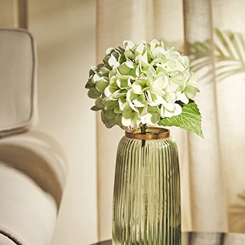 Image of PURE HOME + LIVING Green Faux Hydrangea Spray