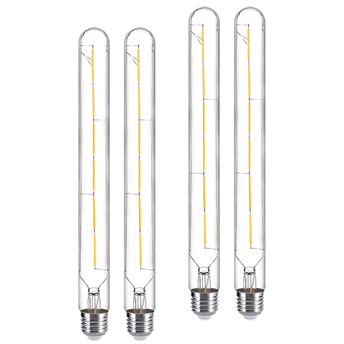 YFXRLIGHT Dimmable T10 led Long Bulb 6W Equal 60 watt E26 Light Bulb Warm White 2700K Edison Tube Light Bulbs 600LM for Rustic Pendant,Industrial Pipe