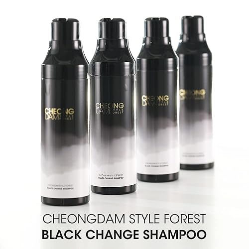 Miniatura 7 de [Korean dye shampoo] CHEONGDAM STYLE FOREST BLACK CHANGE SHAMPOO, Semi Permanent Hair Color Darkening Grey Hair Dye Coverage Volume, Peptide