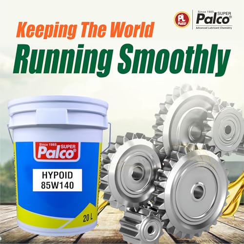 Image of PALCO Hypoid 85W140 Heavy Duty Gear Oil 20 Litre (Pack of 1), API GL-5 Gear Oil for Car and Commercial Vehicles, Manual Gearbox & Axles, High Load Protection & Smooth Shifting
