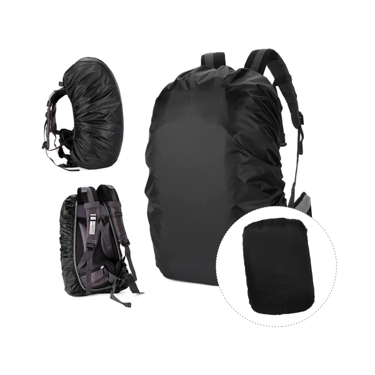 Abaodam Rain Cover for Mountain Climbing Backpack Reflective Outdoor Protector for Hiking Camping and Cycling Compact Storage Design Fits Bags Enhanced Water Resistance