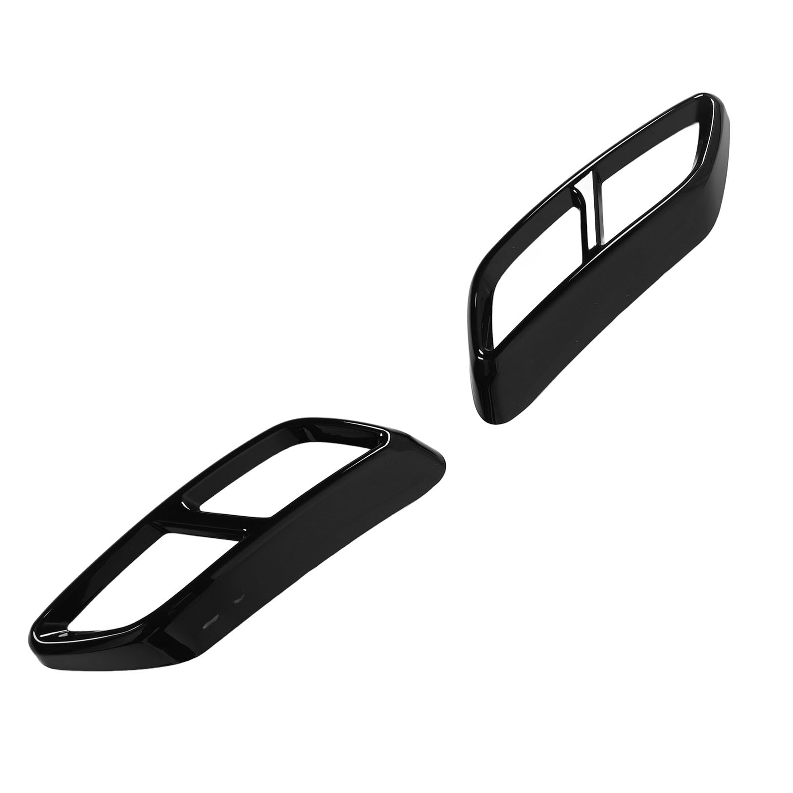 Osłona Rury Wydechowej Tłumika Wydechowego, Tylna Rama Szyjki 2 szt. dla A3 8Y 2021 i Nowszych (BLACK)